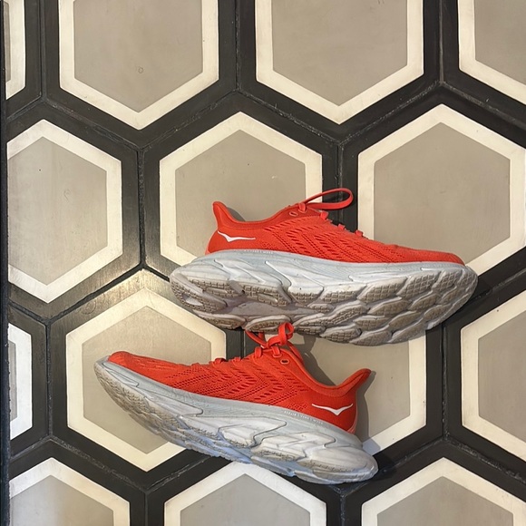 Hoka One One Red Running Shoes - Picture 3 of 6